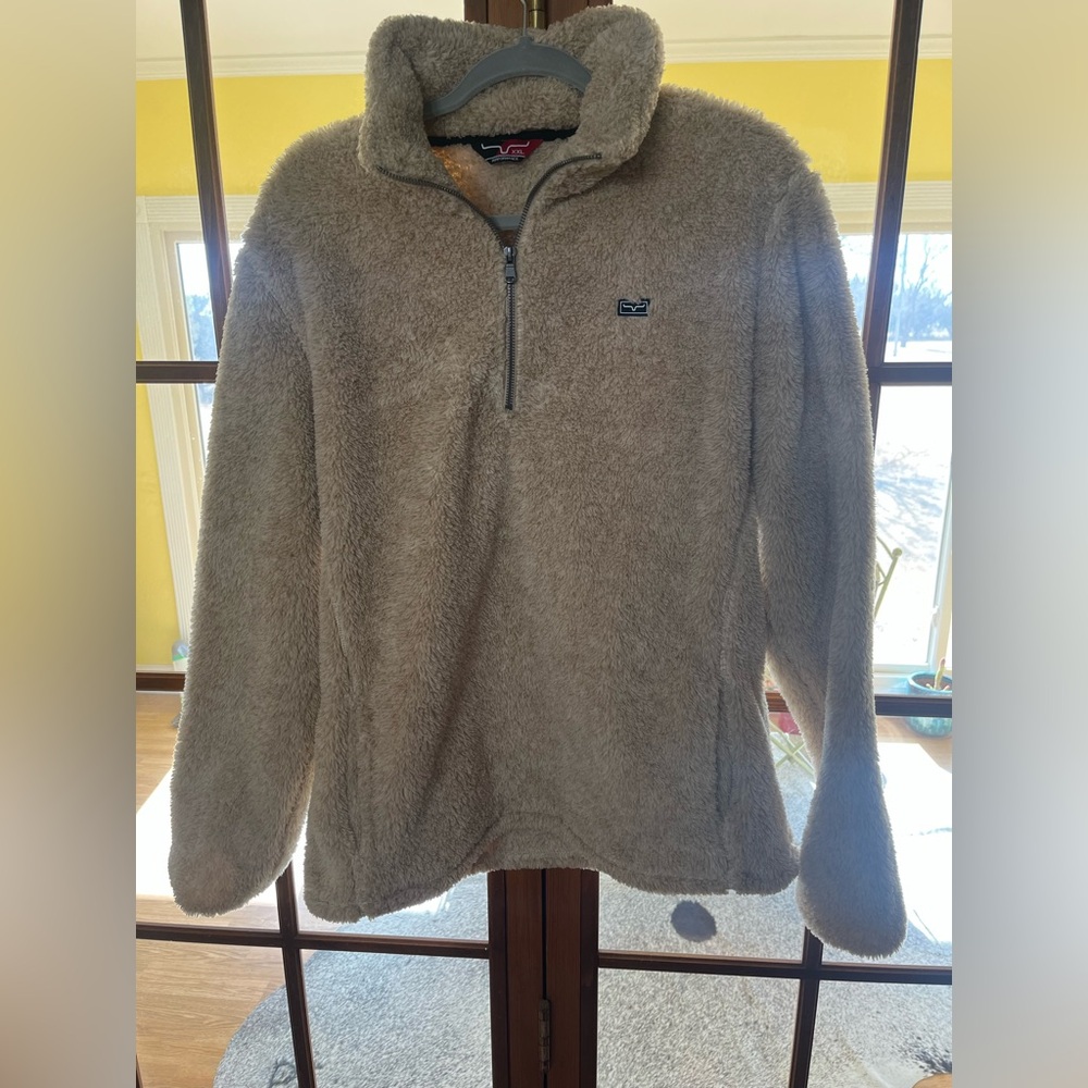 Kimes Ranch Cozy Tan/Cream Fleece Pullover